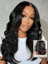 UNice HD Real Scalp™ Perruque 13x4 Invisible Lace Frontal Loose Wave Avec Frange
