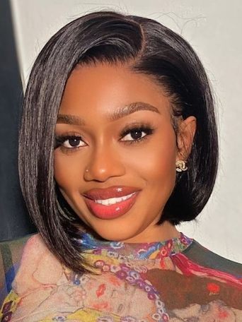 Flash Vente UNice 7x5 Byebye Slip Pre-Découpée Lace Naturelle Noire Sans Colle Respirable Bob Perruque 150% Densité